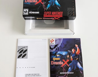 Castlevania Dracula X - Super Nintendo - English USA - Complete Pack Box, Manual, Inner tray (No Game)