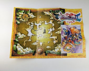 Breath of Fire II - Super Nintendo - Poster/Map (FOLDED)