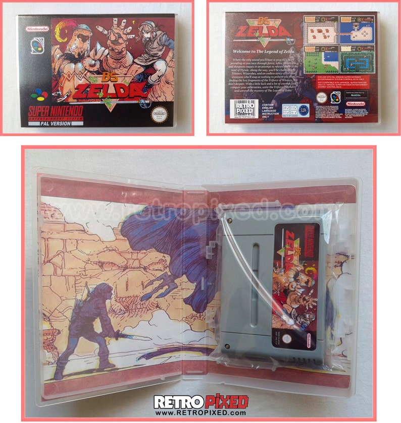 SNES Reproduction PAL English, French BS Zelda