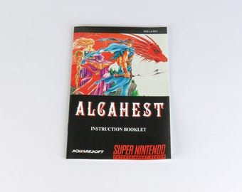 Alcahest - Super Nintendo - English Manual