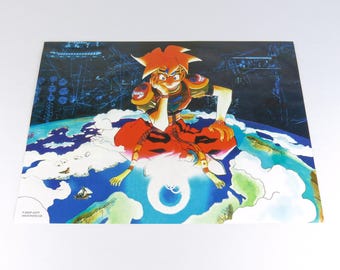 Terranigma - Super Nintendo - Poster/Map (FOLDED)