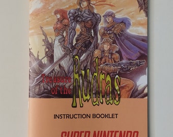 Treasure of the Rudras - Super Nintendo - Manual