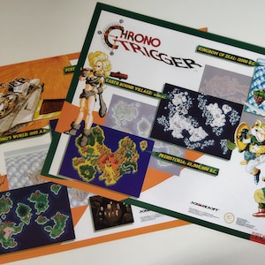 Chrono Trigger - Super Nintendo - Posters/Kaarten (GEVOUWEN)