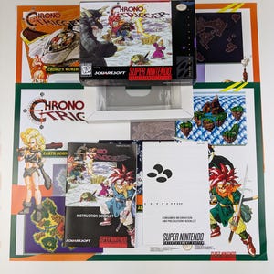 Chrono Trigger - Super Nintendo - Complete verpakking, handleiding, poster, binnenlade (geen spel)
