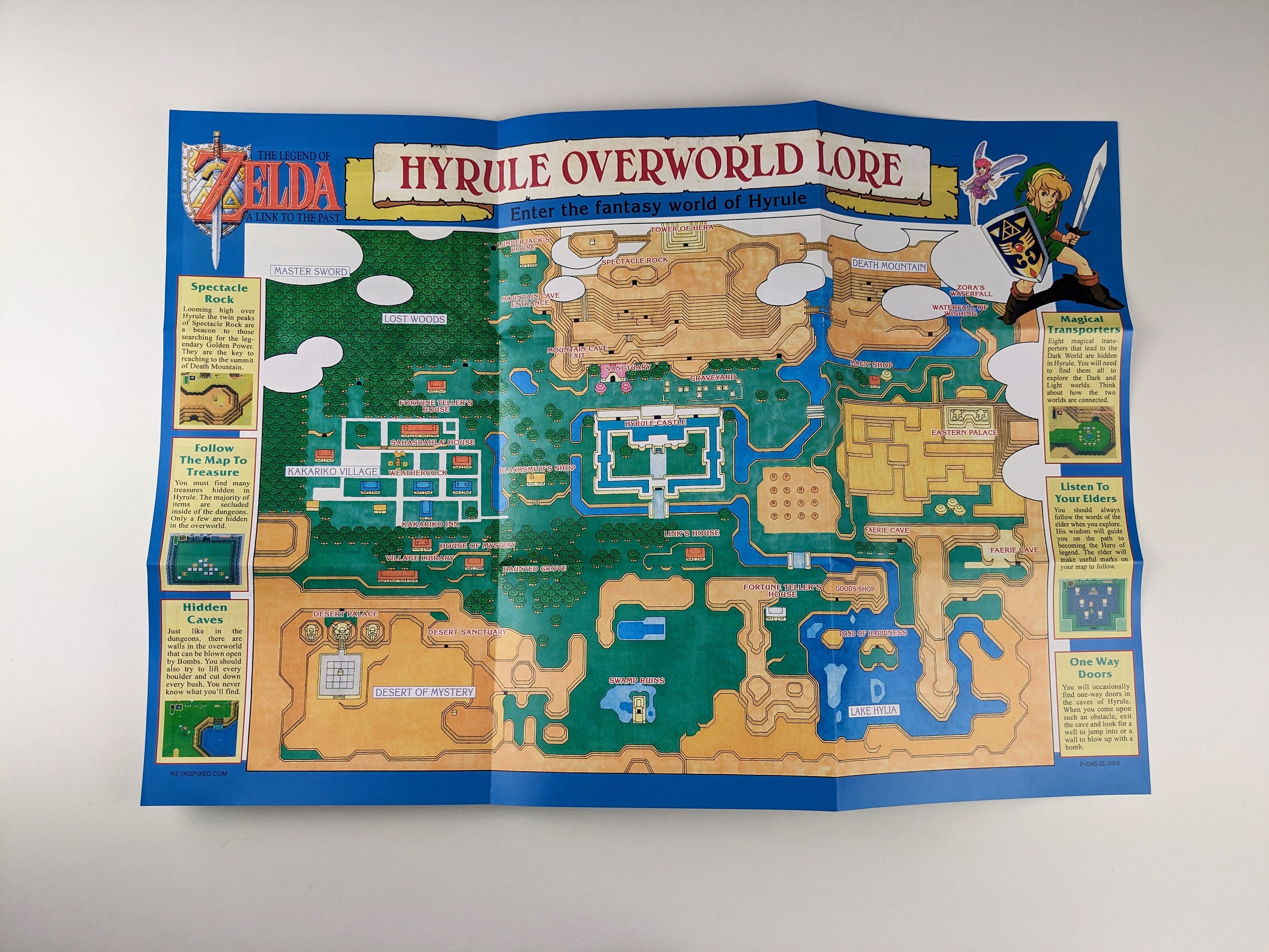 The Legend of Zelda: A Link to the Past US Poster Map : Free Download,  Borrow, and Streaming : Internet Archive