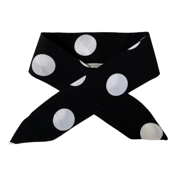 L’écharpe de Grand Pois, bandana, écharpe, soie, neckerchief, homme, femme, écharpe, noeud papillon, neckwear