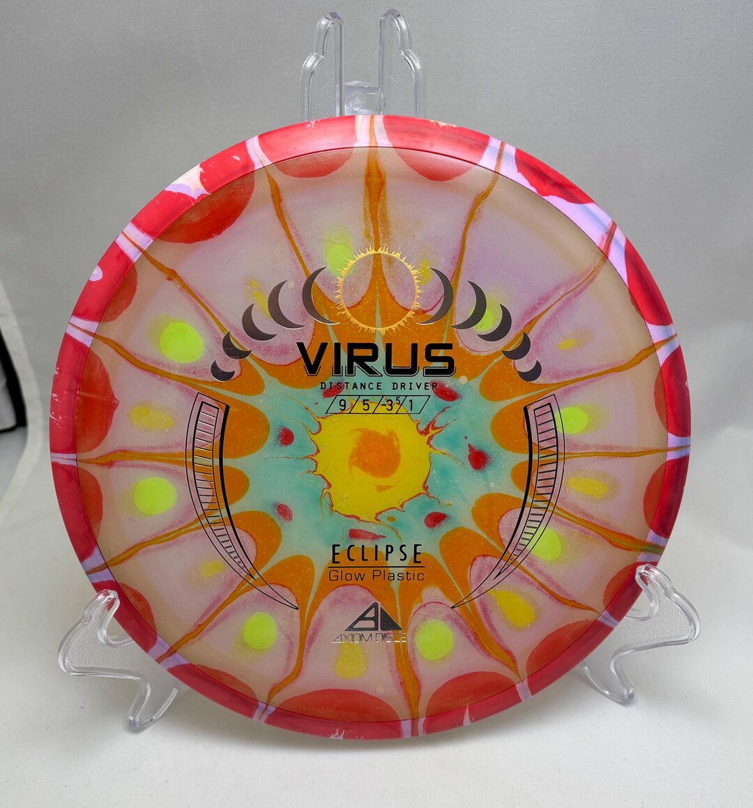 Axiom Virus Dyed Disc Golf Disc, Eclipse Color Glow Plastic, 170 Grams ...