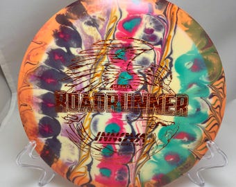 Innova Roadrunner dyed disc golf disc, Halo Star plastic, 9 5 -4 1 , 173.5 grams, thrown twice, used condition.
