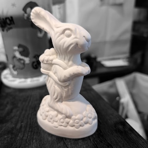 Ceramic Bisque Ready To Paint Small Chocolate bunny