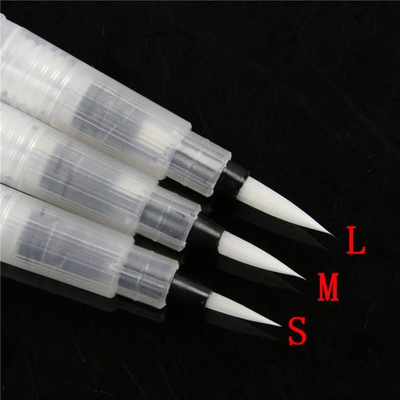 brushing on adhesive for fondant etc!! 3pc Water Pens Set Perfect for watercoloring