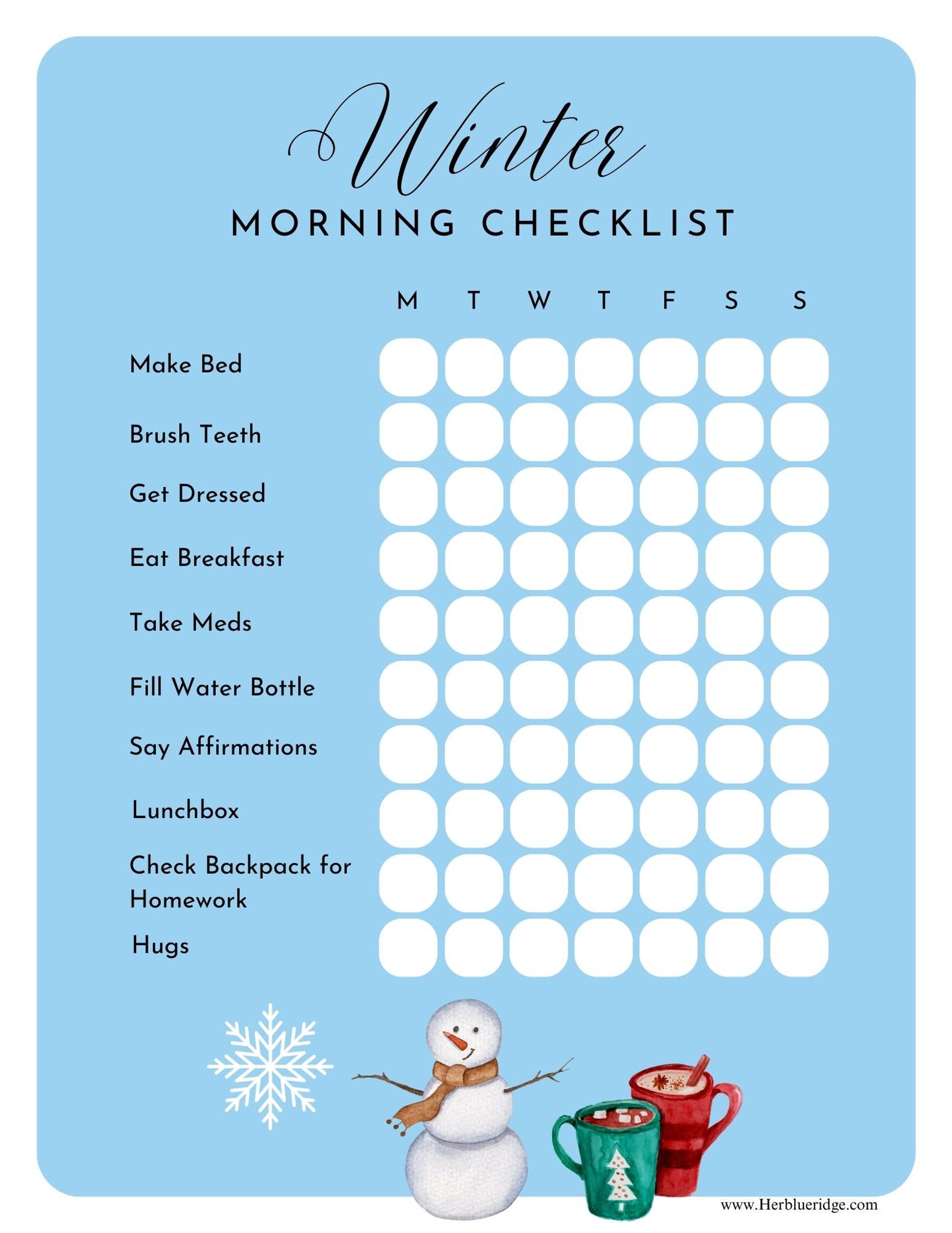 Morning Routine Checklist for Kids With ADHD - Etsy