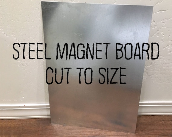Galvanised Magnetic Board / Notice Board Flat Sheet Metal DIY Kids