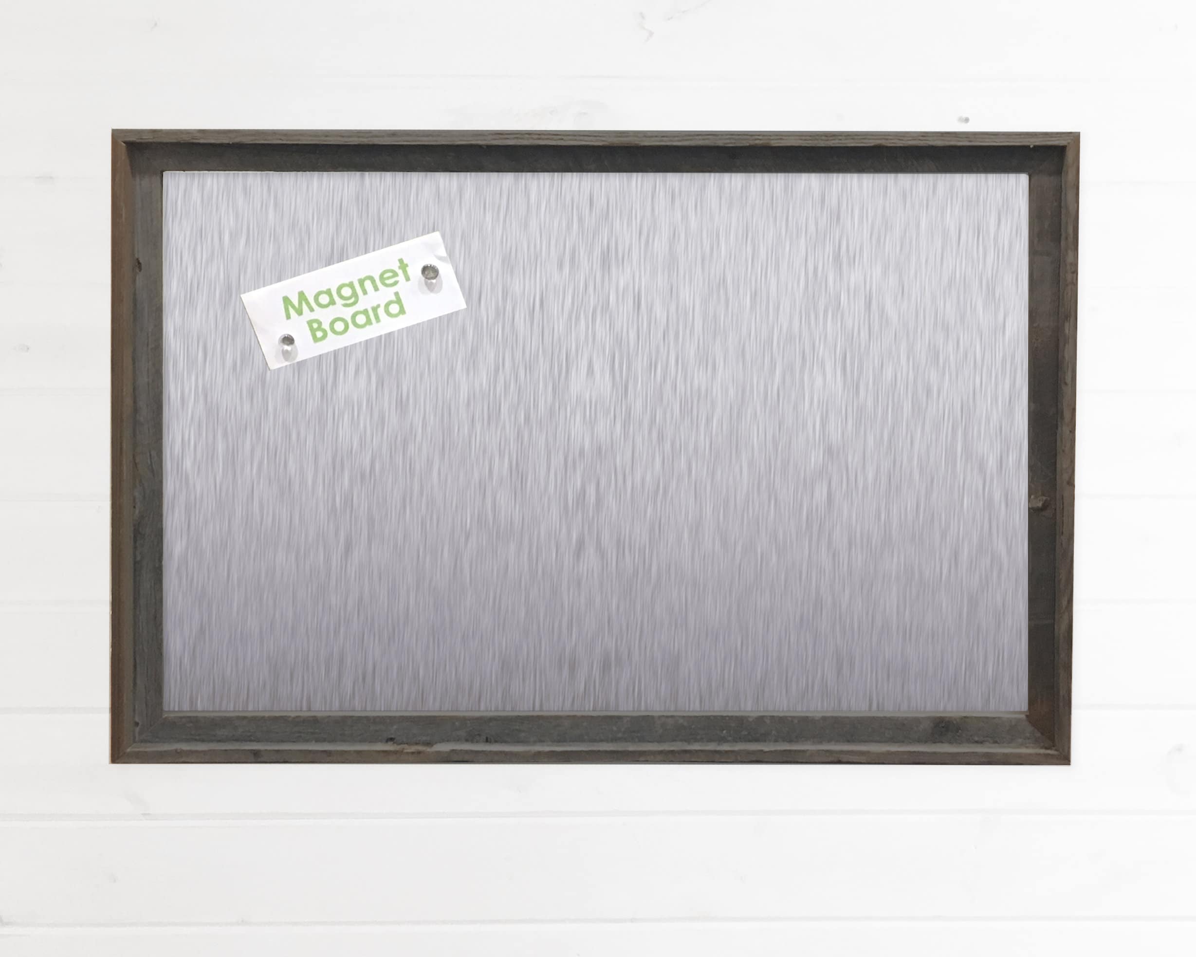 24x36 Steel Metal Board in Barnwood Frame Etsy