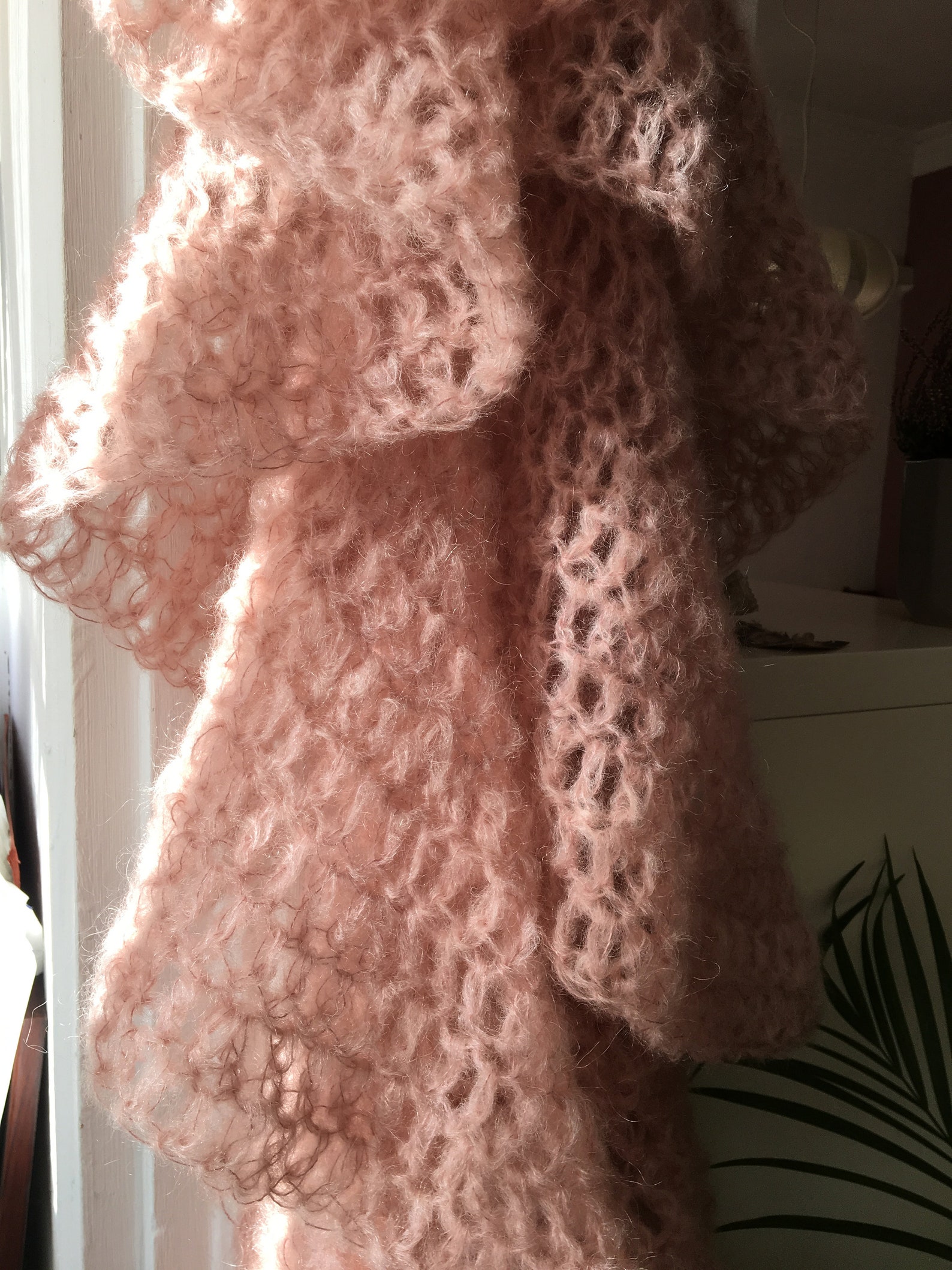 Mohair Scarf With Volume and Delicate Appearance. Hand Made Etsy Ireland