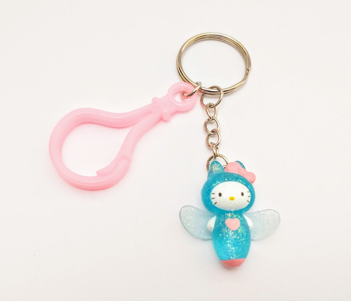 Hello Kitty Handmade Keychain 3D Pendant Charm Figure Many Etsy