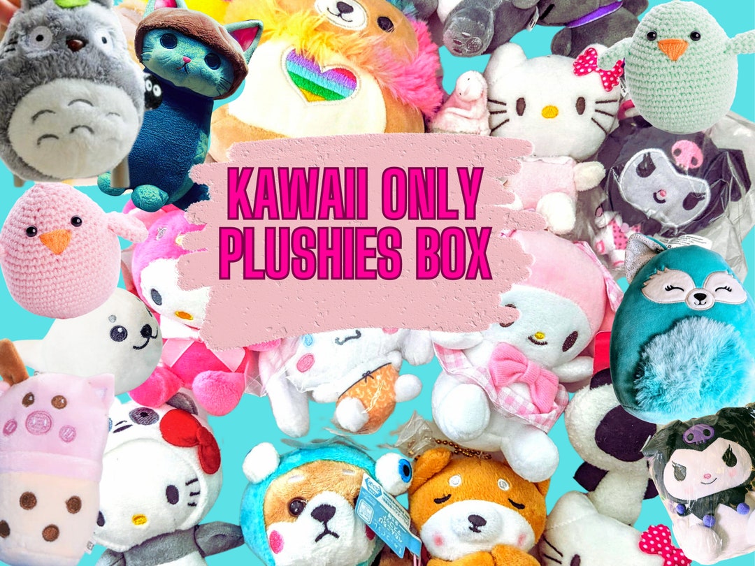 Kawaii Plush Mystery Box, Japanese Plushies, Cute Characters Stuffed