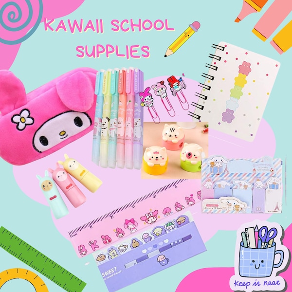 Aesthetic School Supplies Etsy