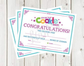 girl scout leader certificate award printable editable etsy