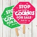 Girl Scout Cookie Stop Sign Printable - Instant Download