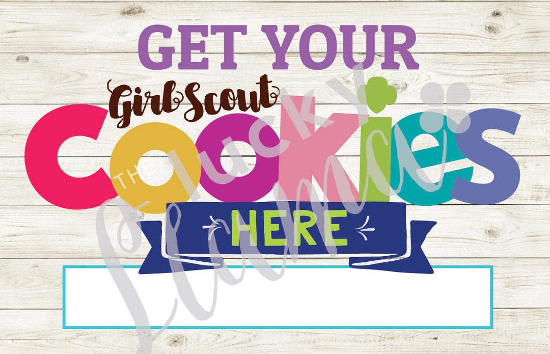 Girl Scout Cookie Poster/yard Sign Instant Download Printable (digital ...