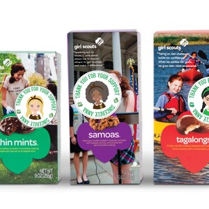 Personalized Girl Scout Character - Printable Sticker Download - Etsy