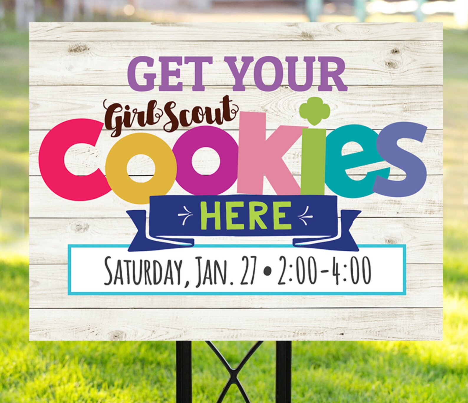 Girl Scout Cookie Poster/yard Sign Instant Download Printable Etsy