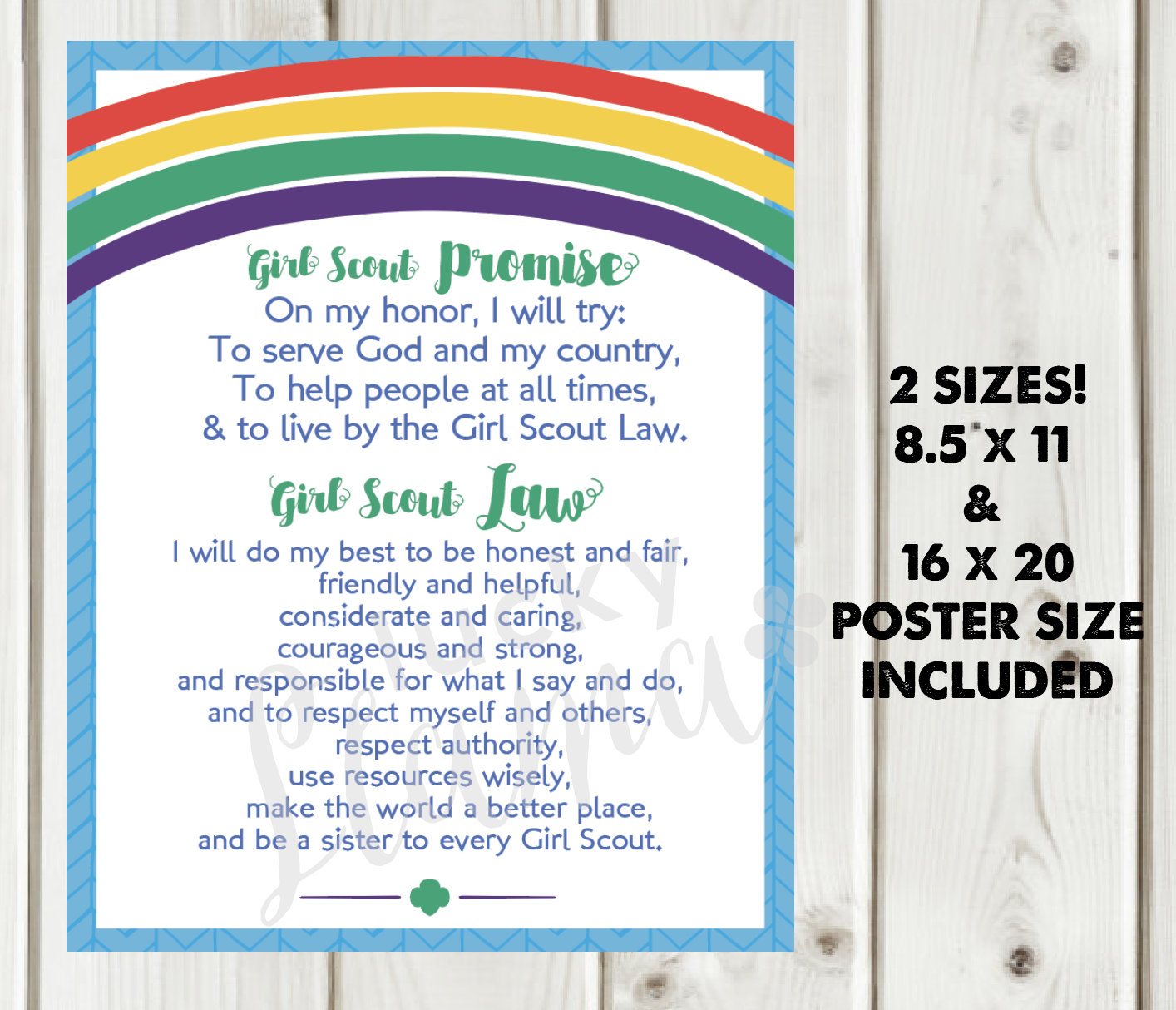 girl-scout-promise-law-printable-sign-rainbow-version-poster-size