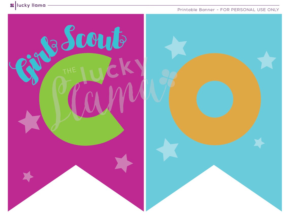 Printable Girl Scout Cookie Booth Banner - Etsy