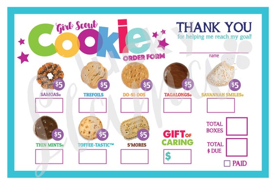 This is a photo of Luscious Girl Scout Cookie Order Form Printable It's just a picture of Luscious Girl Scout Cookie Order Form Printable