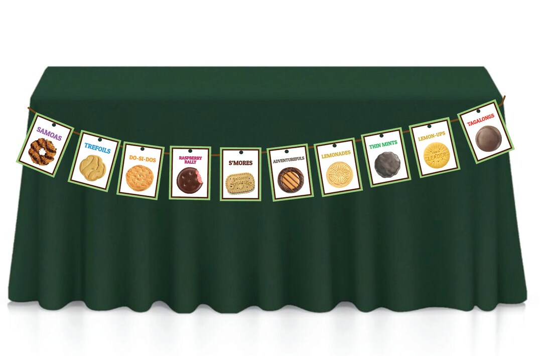 LBB Girl Scout Cookie Bunting Banner Printable - Etsy
