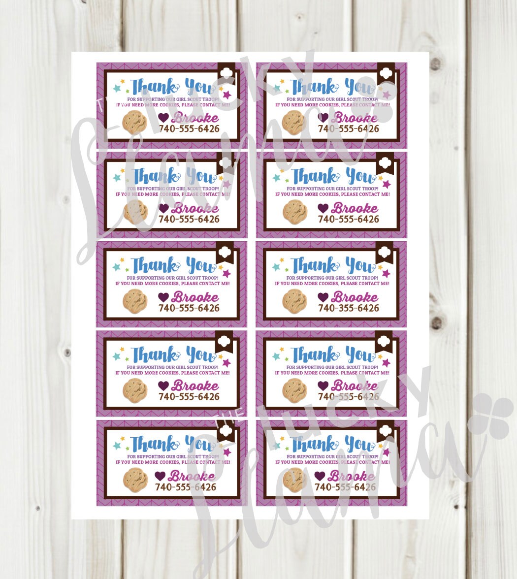Printable Custom Girl Scout Cookie Photo Menu and Business - Etsy