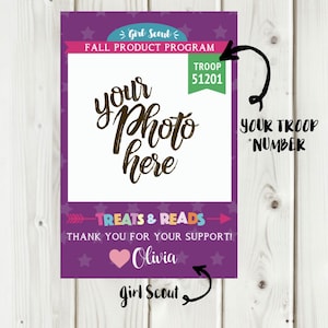 Druckbare individuelle Foto-Dankeschön-Karten für Herbst-Produkt!