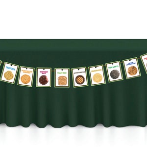ABC Girl Scout Cookie Bunting Banner printable