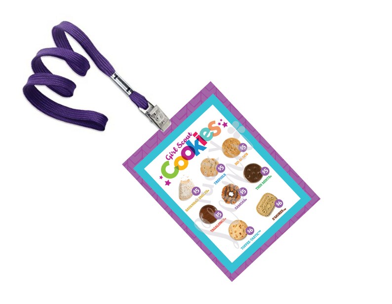 LBB Girl Scout Cookie lanyard Cookies priced at 56 Etsy