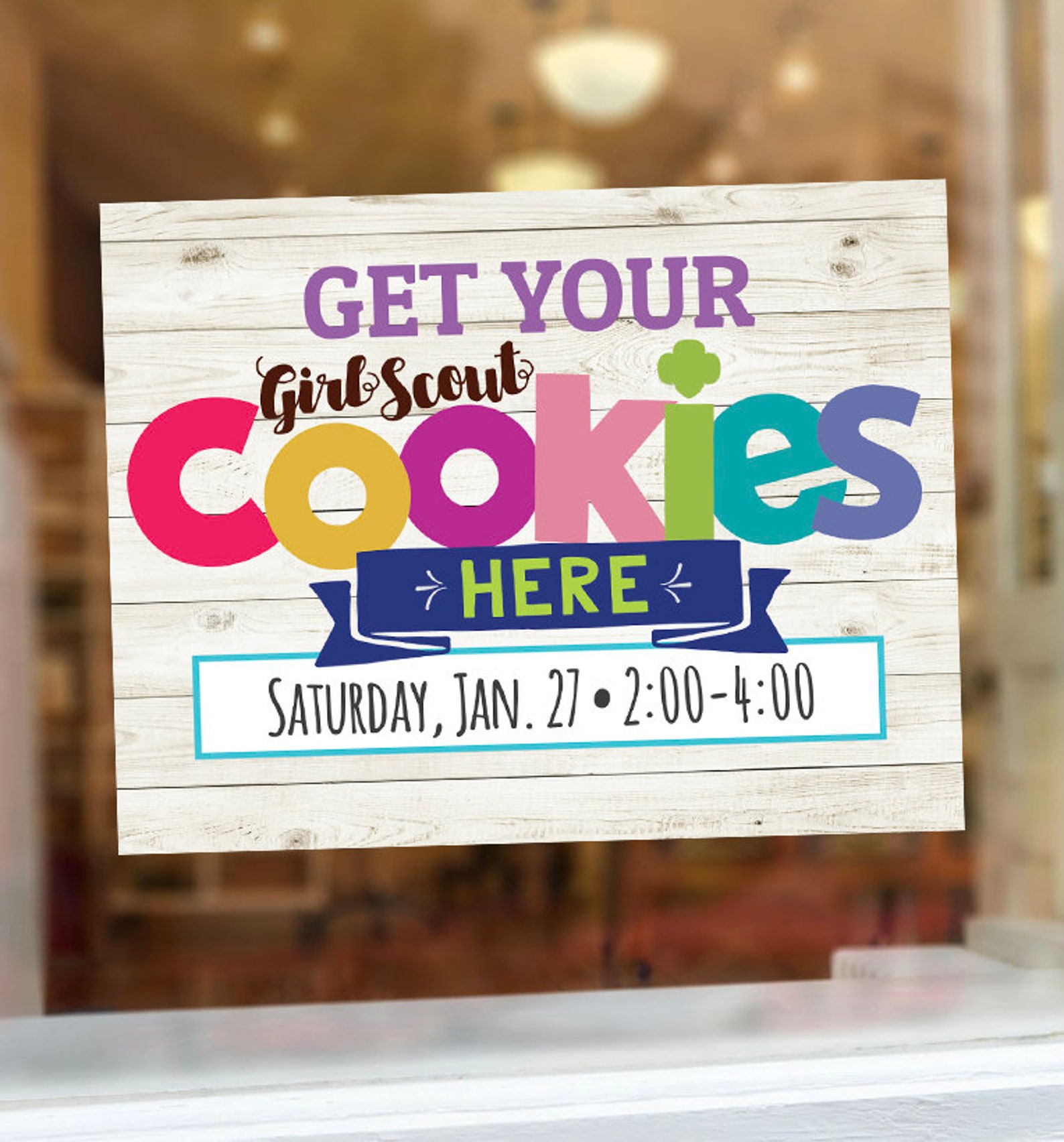 Girl Scout Cookie Poster/yard Sign Instant Download Printable | Etsy
