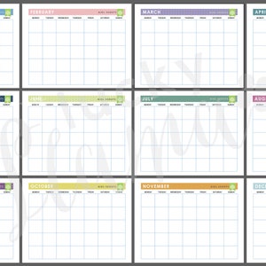 Printable Girl Scout Monthly Calendar - Etsy