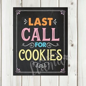 Poster di biscotti Girl Scout - Last Call for Cookies - 8 x 10 stampabile