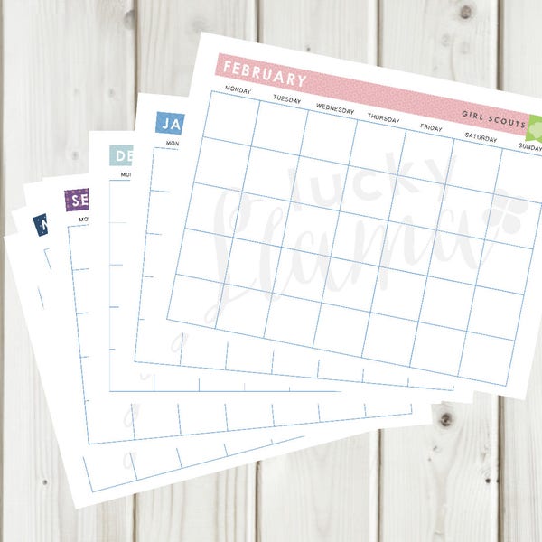 Girl Scout Monthly Calender Etsy girl-scout-monthly-calender-etsy