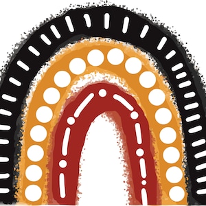 Rainbow | Aboriginal Art | Clip Art | Digital