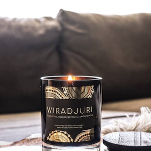 300ml Soy Candle ~ Wiradjuri Soy Candle ~ Scents of Australia~ Aboriginal Candles ~ Indigenous Candles ~ Indigenous Art Candles