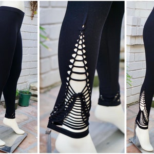 SIERRA leggings | Festival Yoga Leggings | Cotton Leggings for Women | Aerial Silk Hoop Leggings