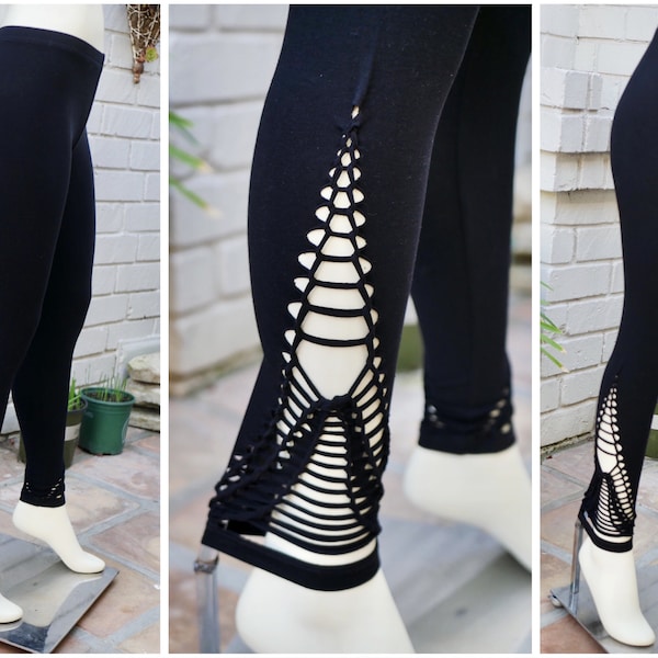 SIERRA leggings | Festival Yoga Leggings | Cotton Leggings for Women | Aerial Silk Hoop Leggings