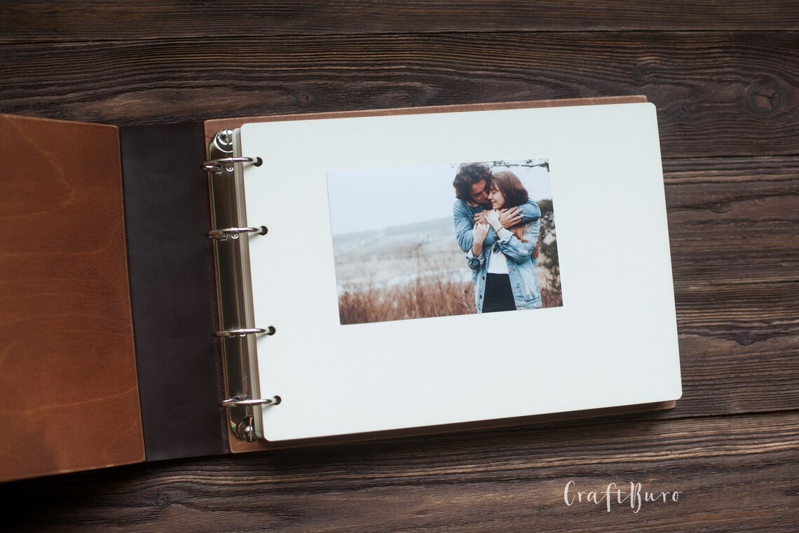 Personalized 4x6 5x7 Photo Album Wedding Photo Album Rustic Etsy