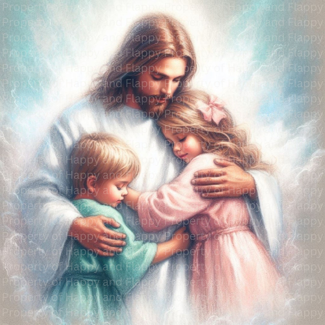 Children and Jesus Christ | Downloadable and Printable | Baptism Print ...
