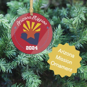 Adorno misionero SUD de Arizona 2024 / Gran regalo de Navidad para misioneros y seres queridos