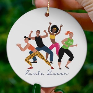Spaß Zumba Ornament für die besten Zumba-Trainer und Tänzer in Ihrem Leben | Keramik Bedruckt | Kraft geben