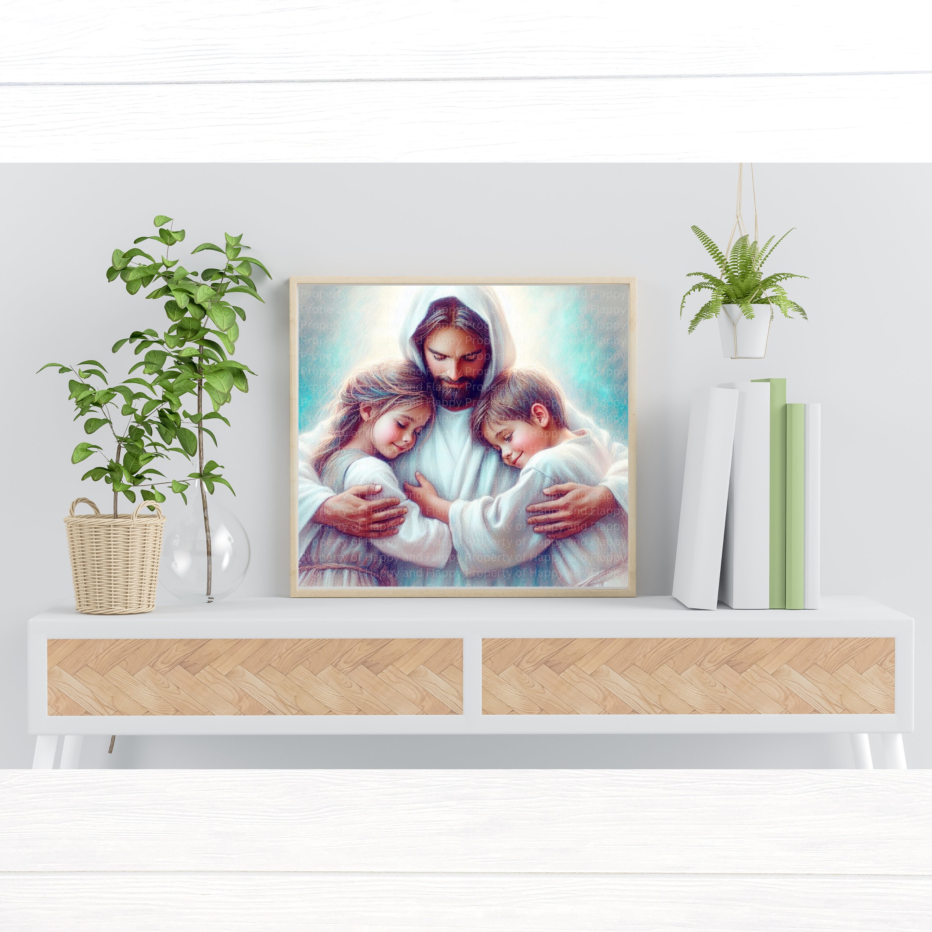 Children and Jesus Christ Downloadable and Printable Baptism Print or ...