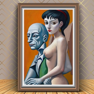 Cubism Art , No57  Printable 2:3 Ratio  Wall Art , Digital Art , Home Decor ---Sofyali Art