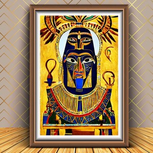 Cubism Egyptian Art Print: No22, Home Decor (Digital Download)