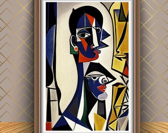 Cubism Art Print No2: Modern Home Decor (Digital Download)